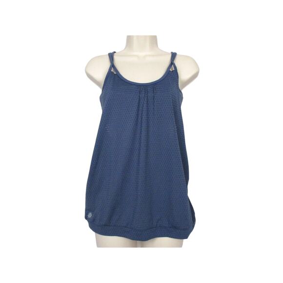 Athleta Womens Small Tank Built In Sports Bra Blue Dot Invigorate 457979 Yoga - Picture 1 of 16